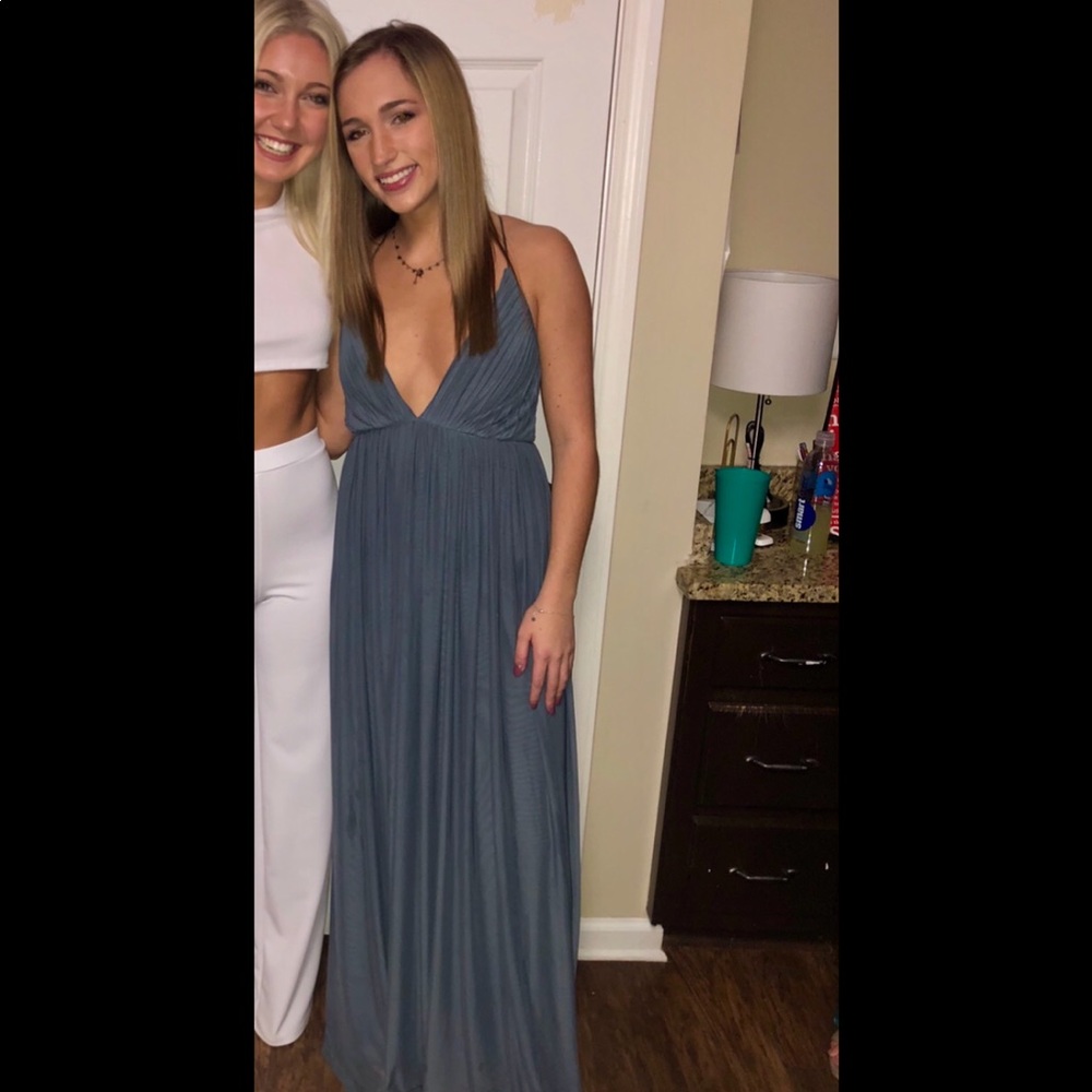 Slate blue TOBI maxi dress